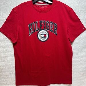 Tommy Hilfiger Red Graphic T-Shirt for Men
